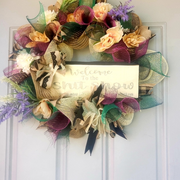 Funny front door Wreath - Picture 7 of 16